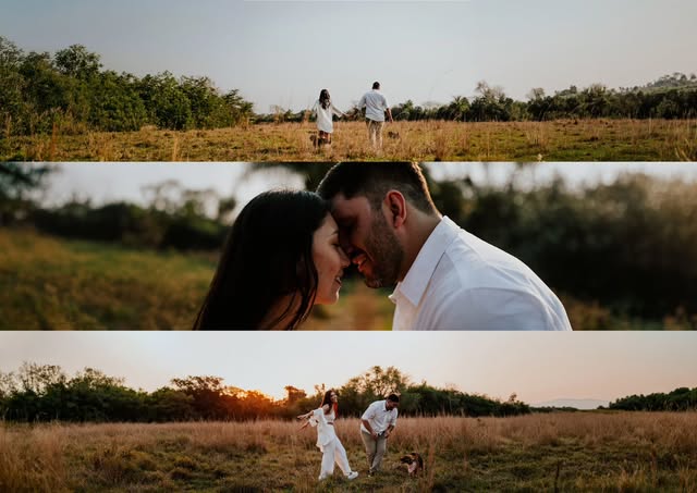 Sesión de pareja al atardecer fotografiada por Gabriel Silvero