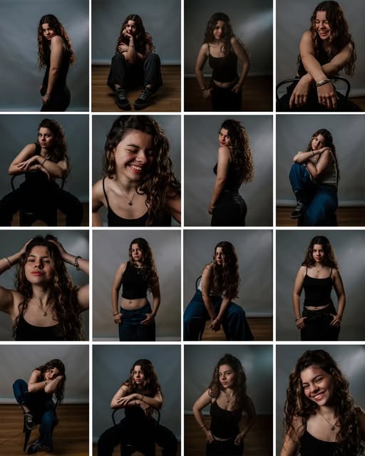 Sesión de retratos en estudio fotografiada por Gabriel Silvero